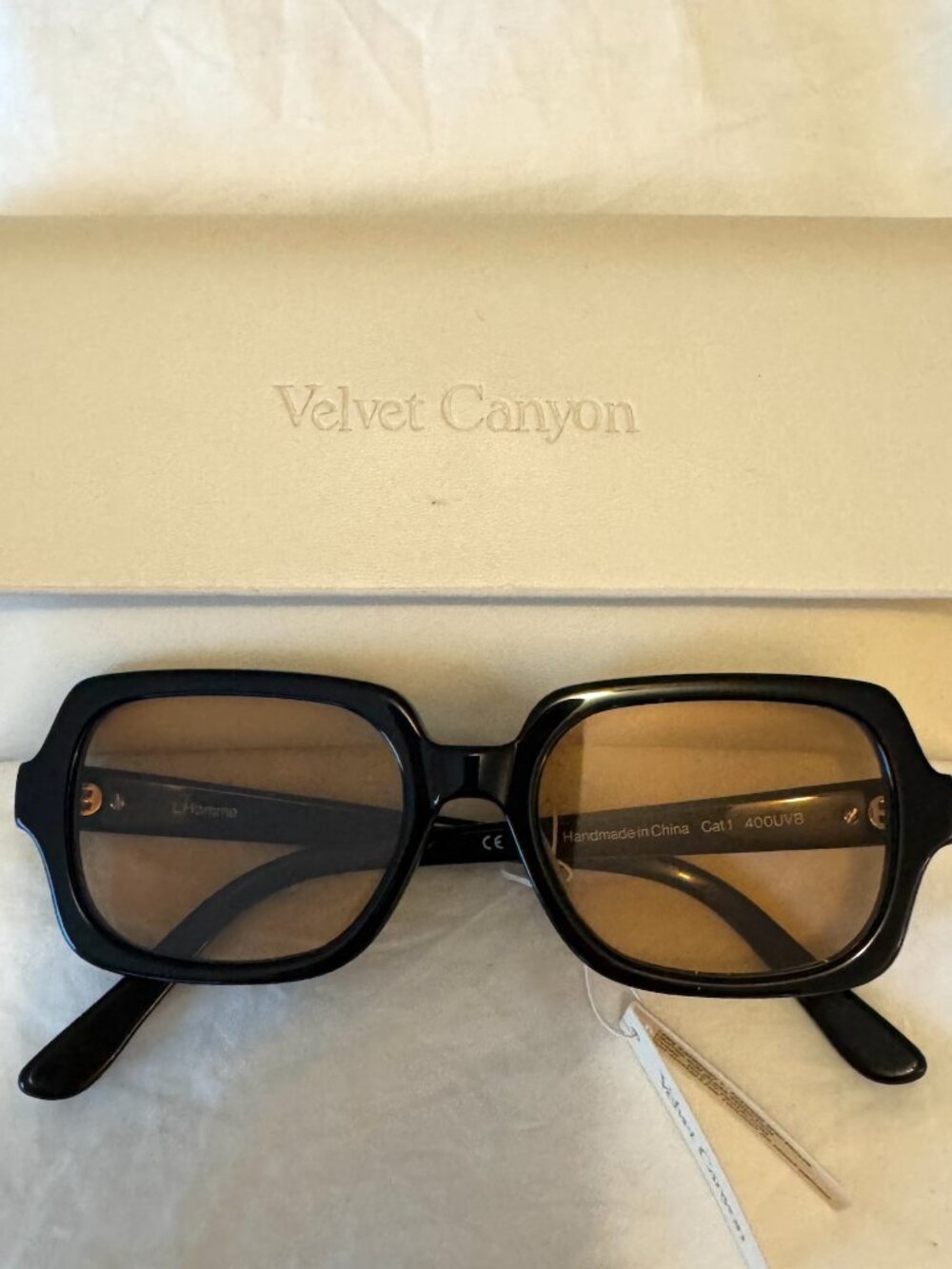 Velvet Canyon L'Homme Black and Amber Sunglasses
